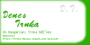 denes trnka business card